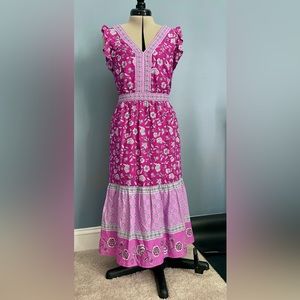 Sweet Rosy Flower Dress